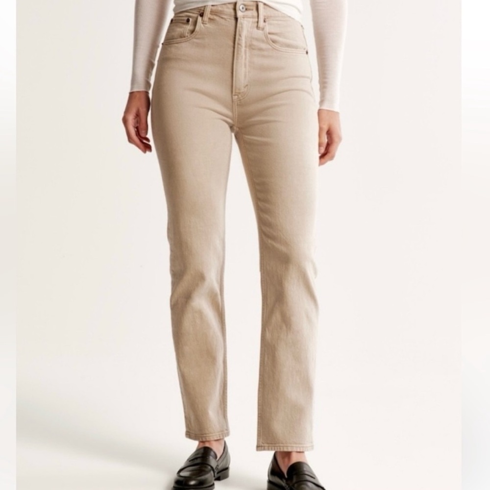 Abercrombie The Ankle Straight Ultra High Rise Jean